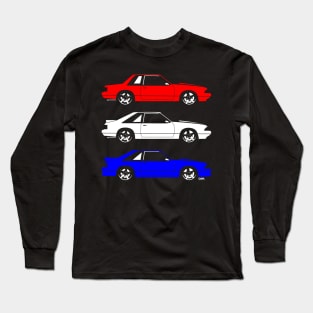 Fox Body Ford Mustang Long Sleeve T-Shirt